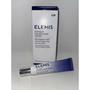 ELEMIS Peptide4 Eye Recovery Cream Reviving Brightening 0.5 fl oz /15mL NIB
